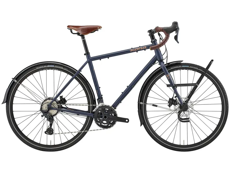 Kona Sutra Gravel Bike In Satin Midnight w/ Gloss Bronze Decals