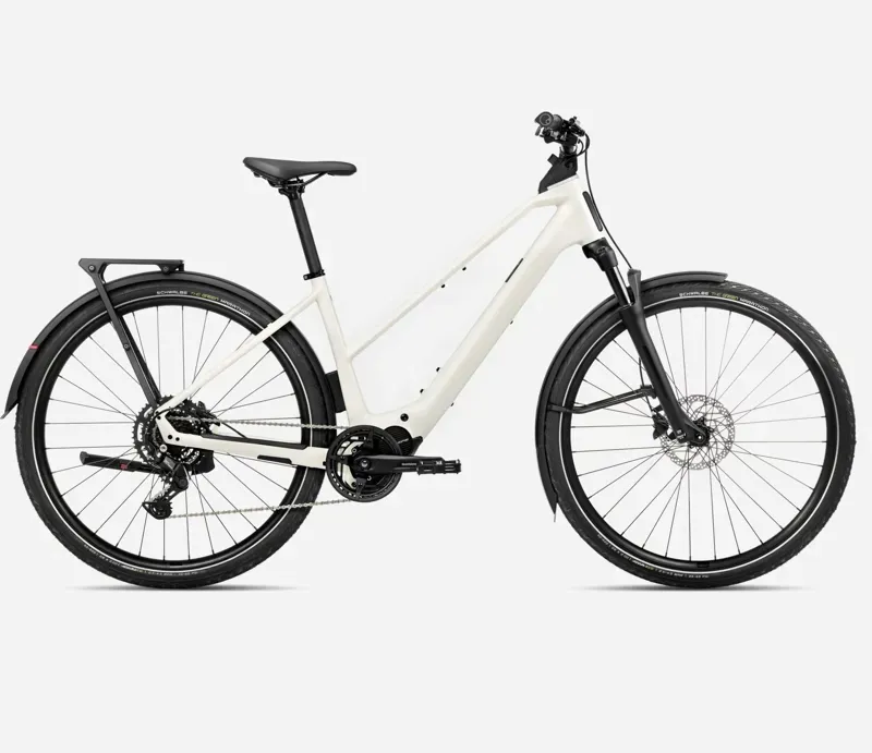 Orbea Kemen Tour 30 Mid 28mph E-Hybrid Bike In Ivory White Gloss-1