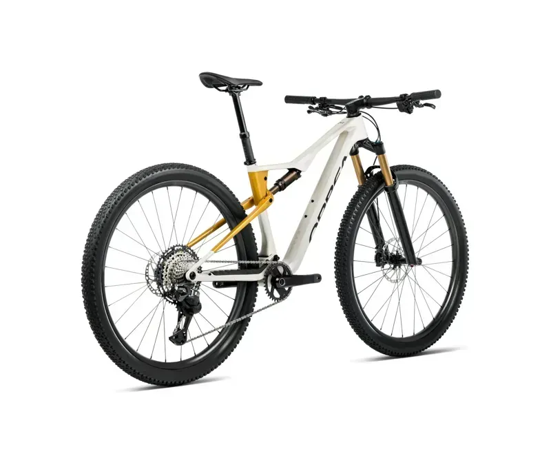 Orbea Oiz M30 Mountain Bike in Ivory White Gloss/Bumblebee Yellow Matt-2