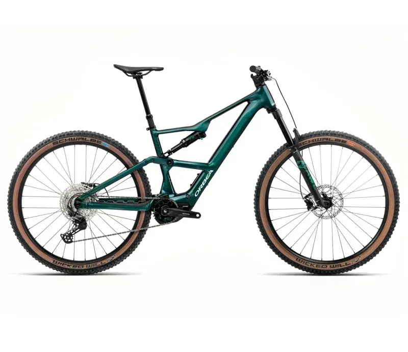 Orbea Rise SL H30 20mph E-MTB in Escape Green/Splash Ice Green Gloss