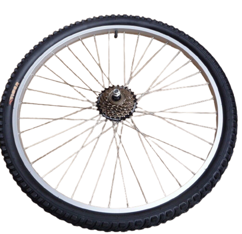 Osco X101 26x1.50-inch Alloy Rear Wheel w/ Freewheel in Black-2