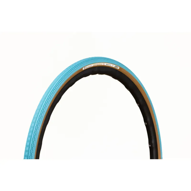 Panaracer GravelKing SS Tire - 700 X 32 Tubeless Folding Turquoise/ Brown Sunset Orange/Brown 700 x 35