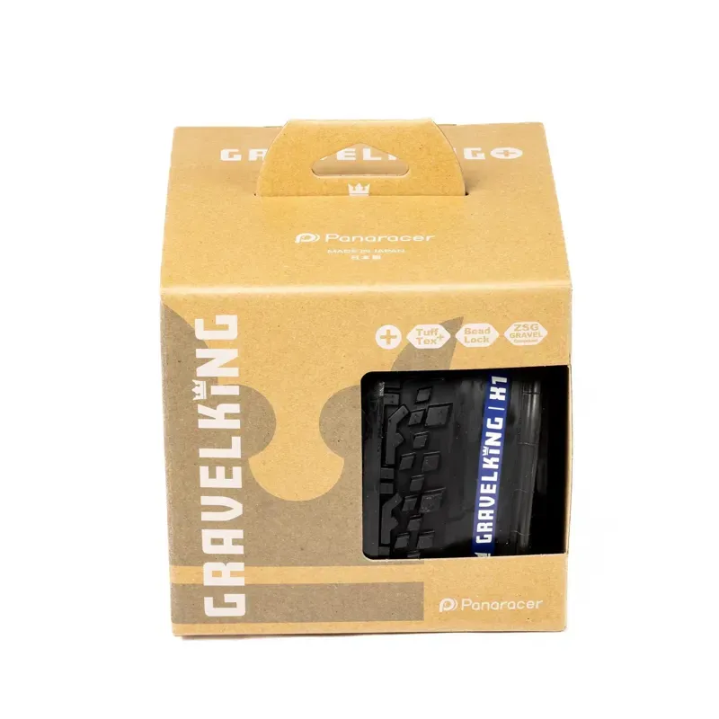 Panaracer GravelKing+ 700x45c TL Beadlock Gravel Tire in Black/Brown-2