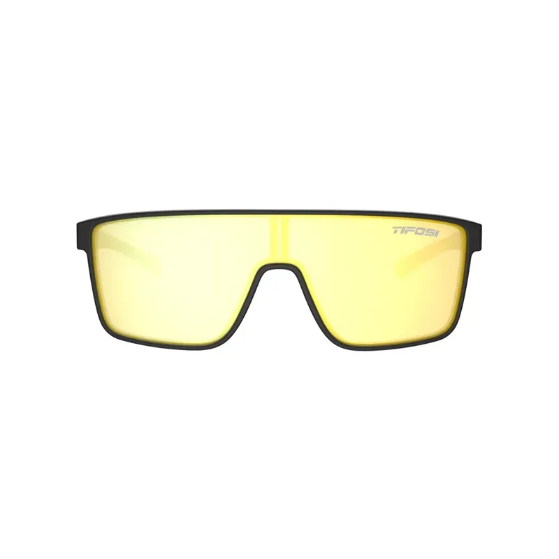 Tifosi Sanctum Sunglasses in Matte Black Smoke Yellow Mirror-1