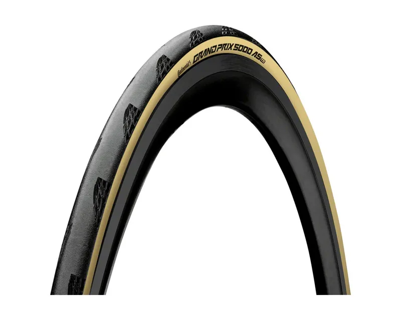 Continental Grand Prix 5000 All Season TR Tire - 700 X 28 Black/Cream BlackChili Vectran Breaker Lazergrip