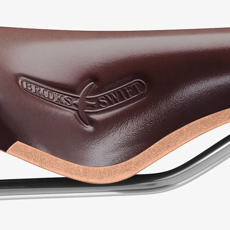 Brooks England Leather SWIFT Saddle: Antique Brown - 150mm