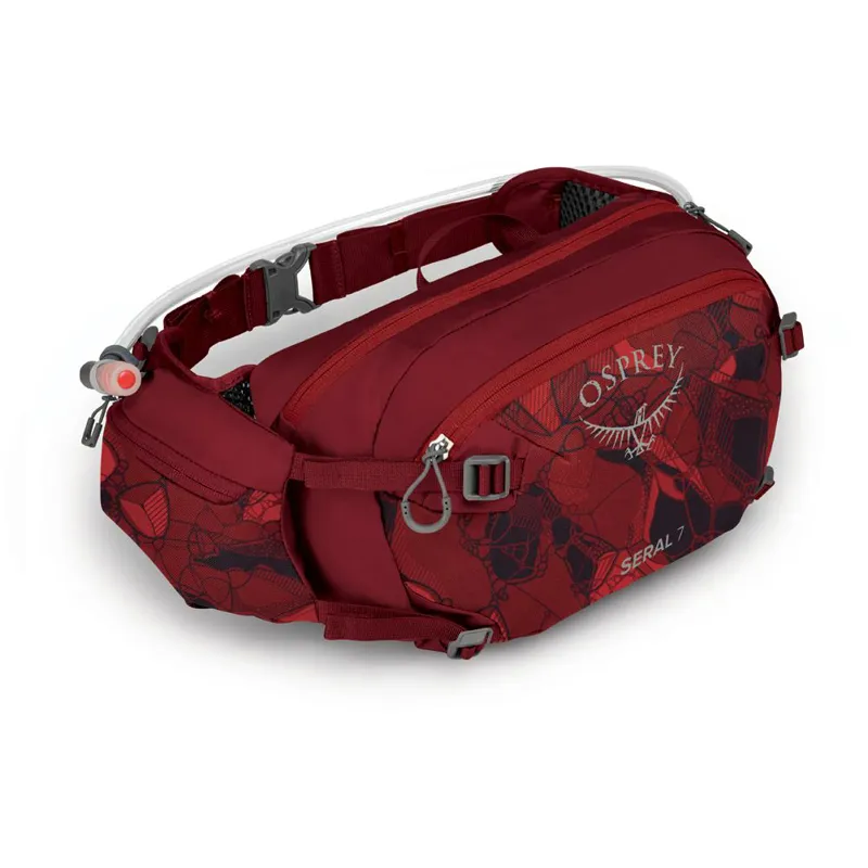Osprey Seral 7  Lumbar Pack w/ Reservoir Claret Red - O/S