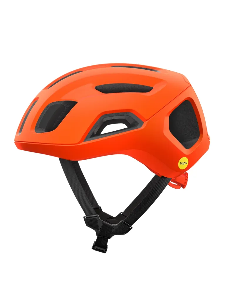 POC Ventral Air MIPS Helmet: Fluorescent Orange Matt-2
