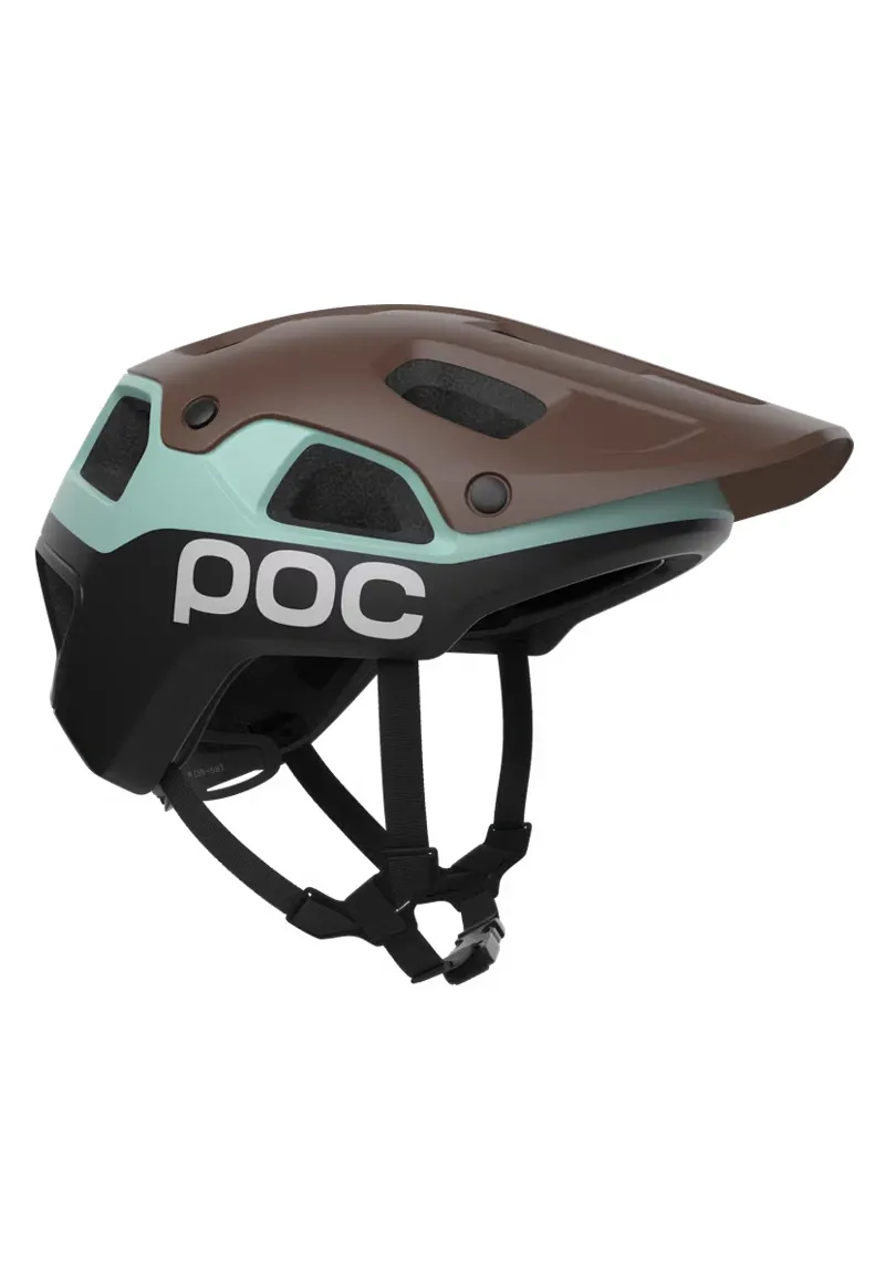 POC Cularis Pure MTB Helmet in Bronzite Brown Matt/Lazurite Blue Matt-2