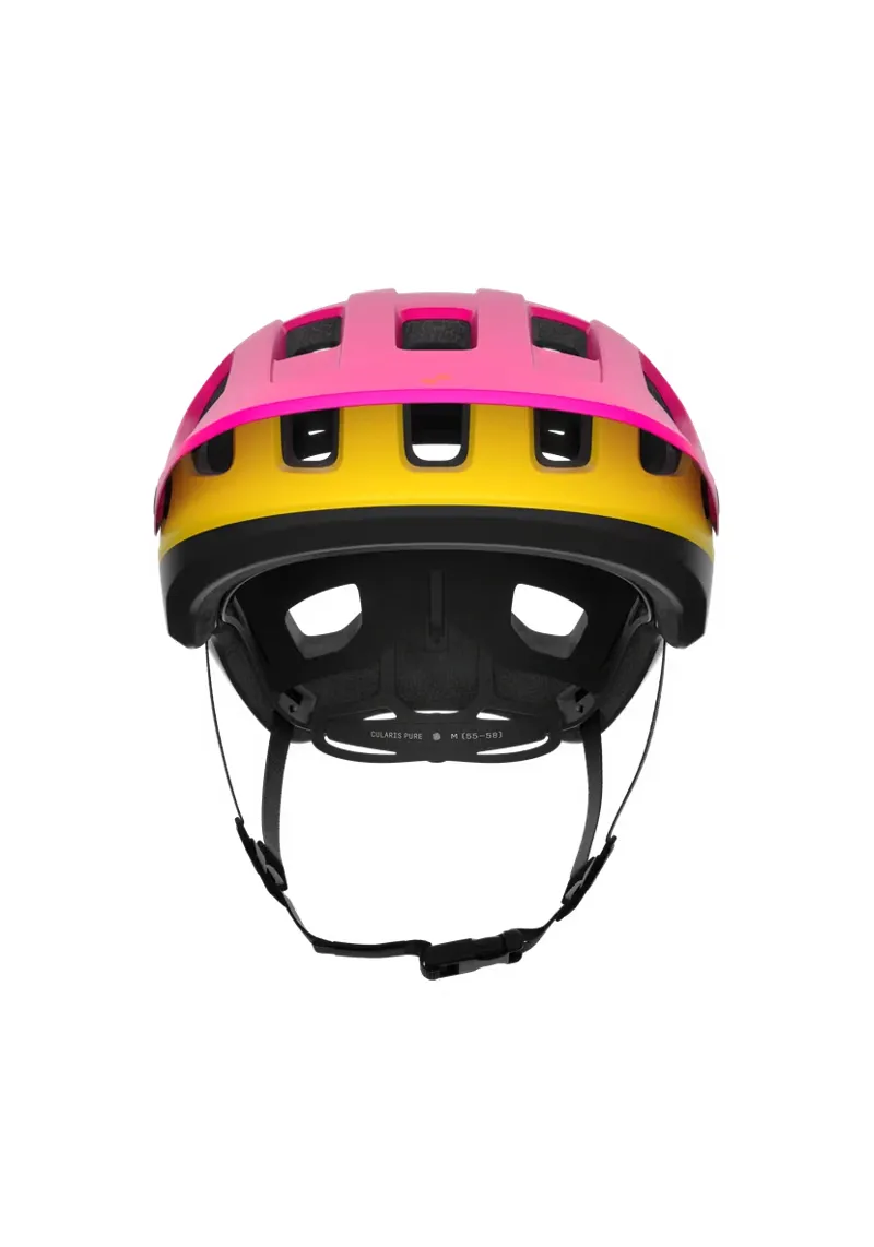 POC Cularis Pure MTB Helmet in Rhos Red Matt/Citrine Yellow Matt-1