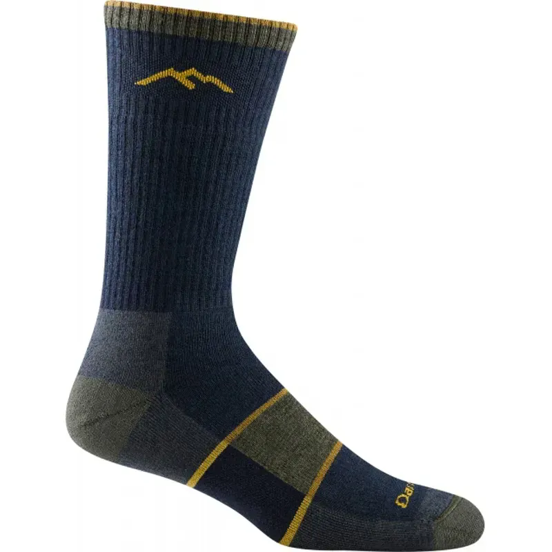 Darn Tough Men's Hiker Book Midweight Cushion Hiking Socks in Eclipse-1