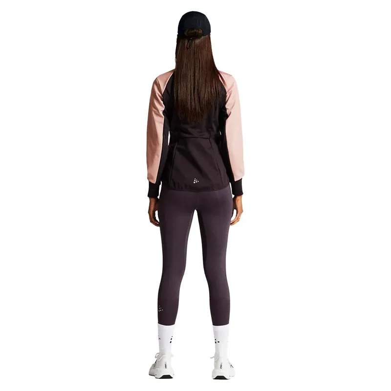 CRAFT Women's CORE Nordic Training Jacket: Rose Brown / Dk. Plum-5