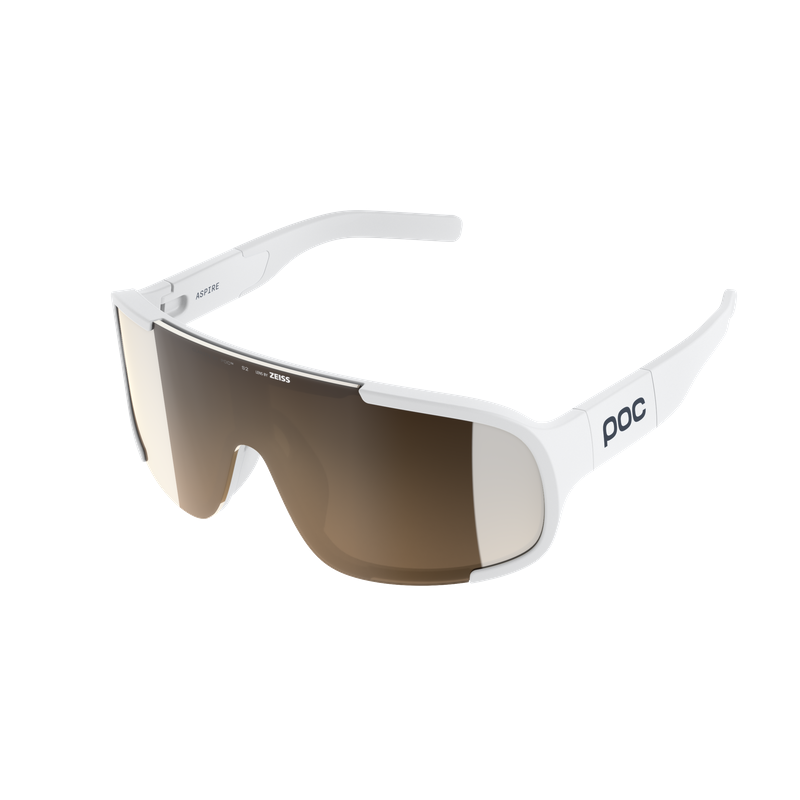 POC Aspire Eyewear: Hydrogen White / Clarity Trail Partly Sunny Silver