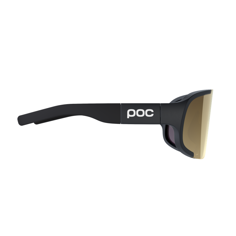 POC Aspire Mid Eyewear: Uranium Black / Clarity Road Partly Sunny Gold-2