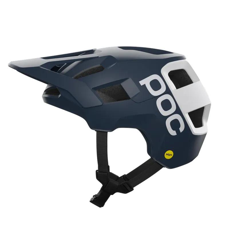 POC Kortal Race MIPS Helmet: Apatite Navy Matt/Hydrogen White Matt
