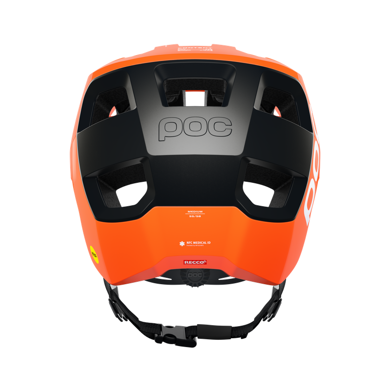 POC Kortal Race MIPS MTB Helmet: Fluorescent Orange AVIP / Uranium Black-2