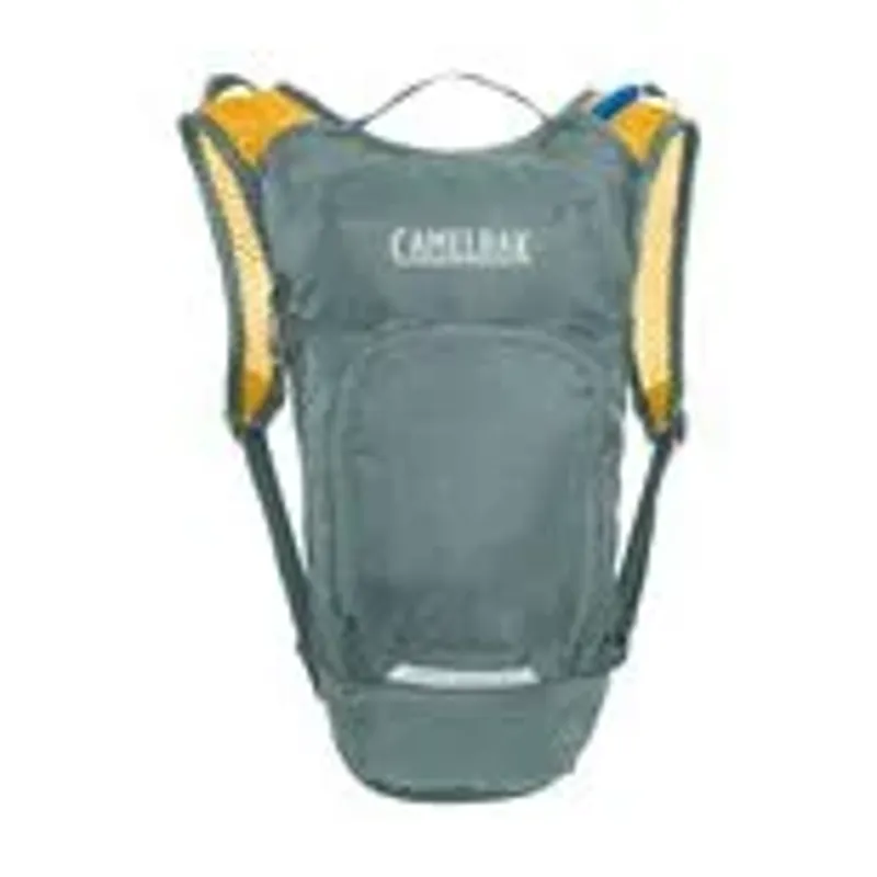 Camelbak Kids' Mini M.U.L.E. 50oz Hydration Pack: Stormy Sea / Mango-2