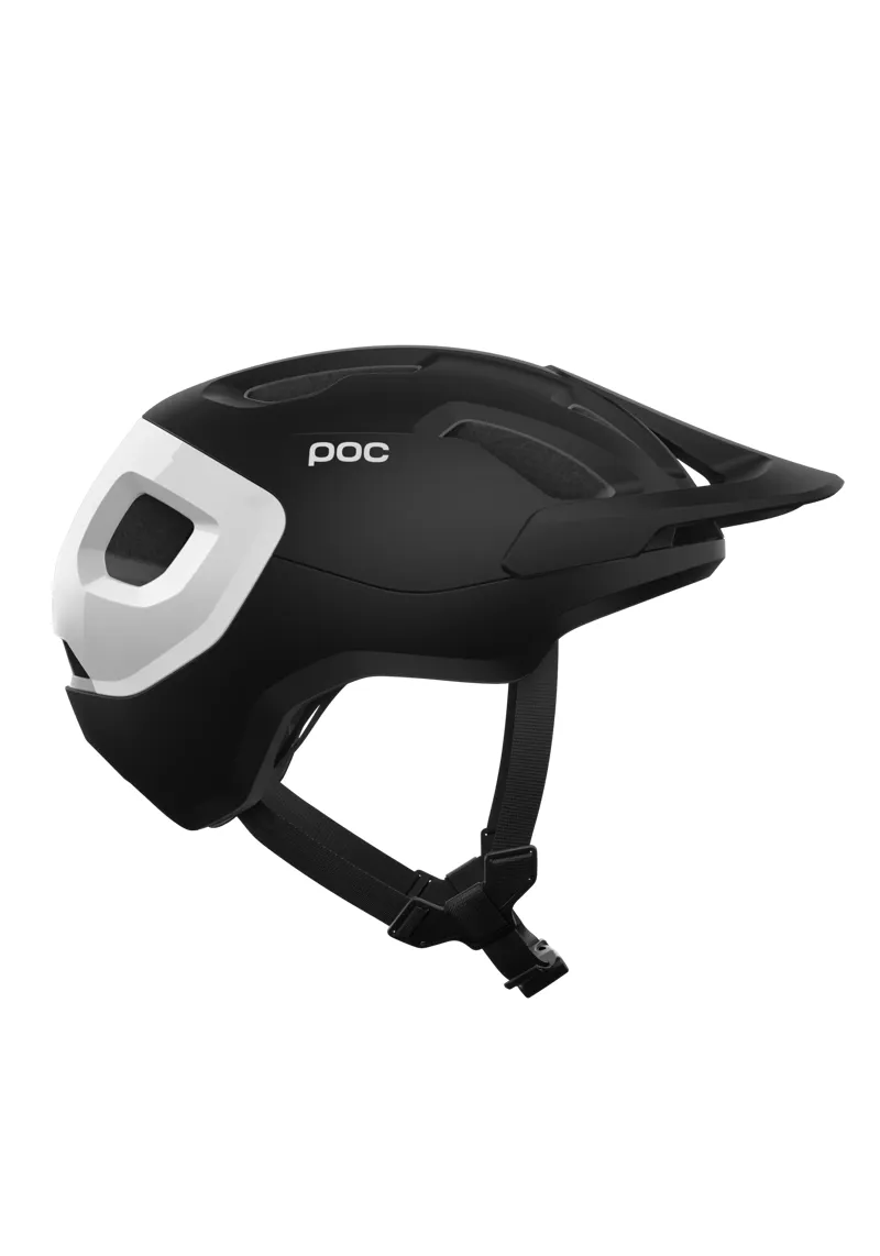 POC Axion Race MIPS MTB Helmet in Uranium Black Matt/Hydrogen White-1