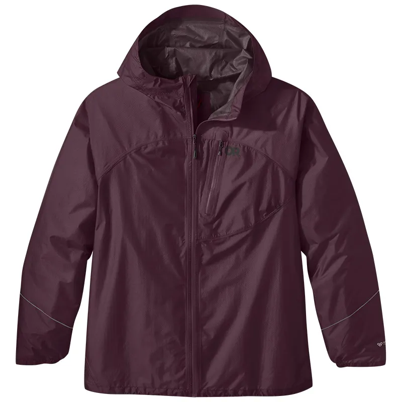 Outdoor Research Women's Helium Rain Jacket in Elk