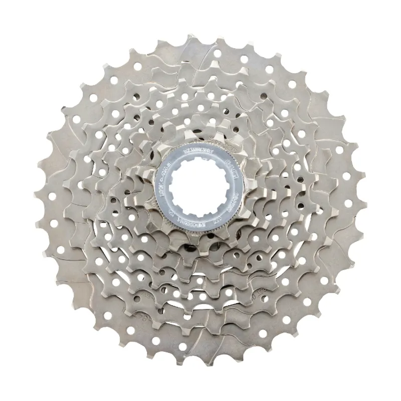 Shimano Claris CS-HG50 8 Speed 11-34t Silver Nickel Plated Cassette in Silver
