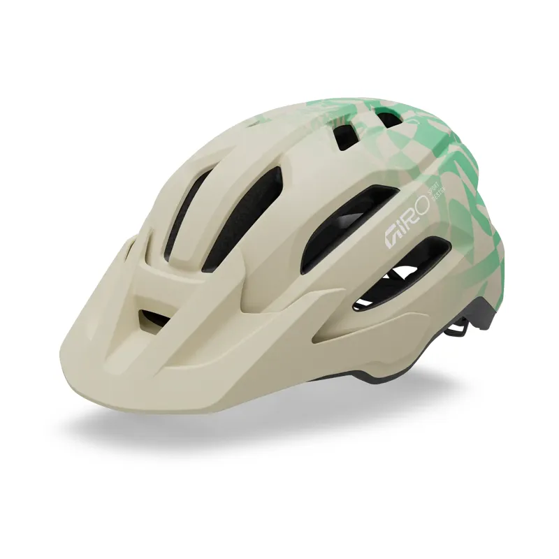 Giro Fixture MIPS II Half Shell Helmet in Matte Stone/Green Rush