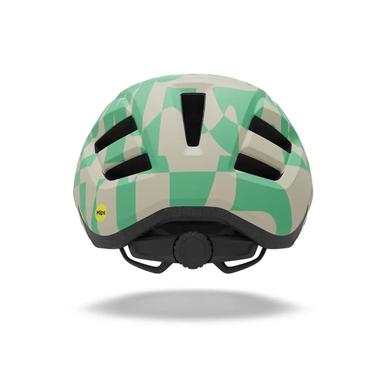Giro Fixture MIPS II Half Shell Helmet in Matte Stone/Green Rush-3
