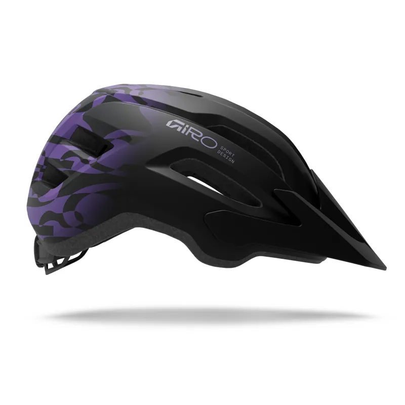 Giro Fixture MIPS II Half Shell Helmet in Matte Black/Purple Rush-2