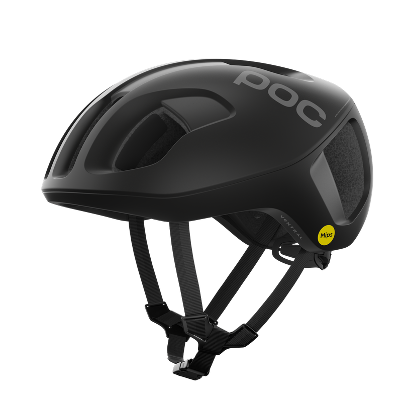 POC Ventral MIPS Helmet: Uranium Black Matt