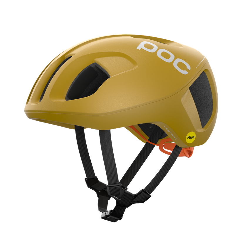 POC Ventral MIPS Helmet: Cerussite Kashima Metallic / Matt
