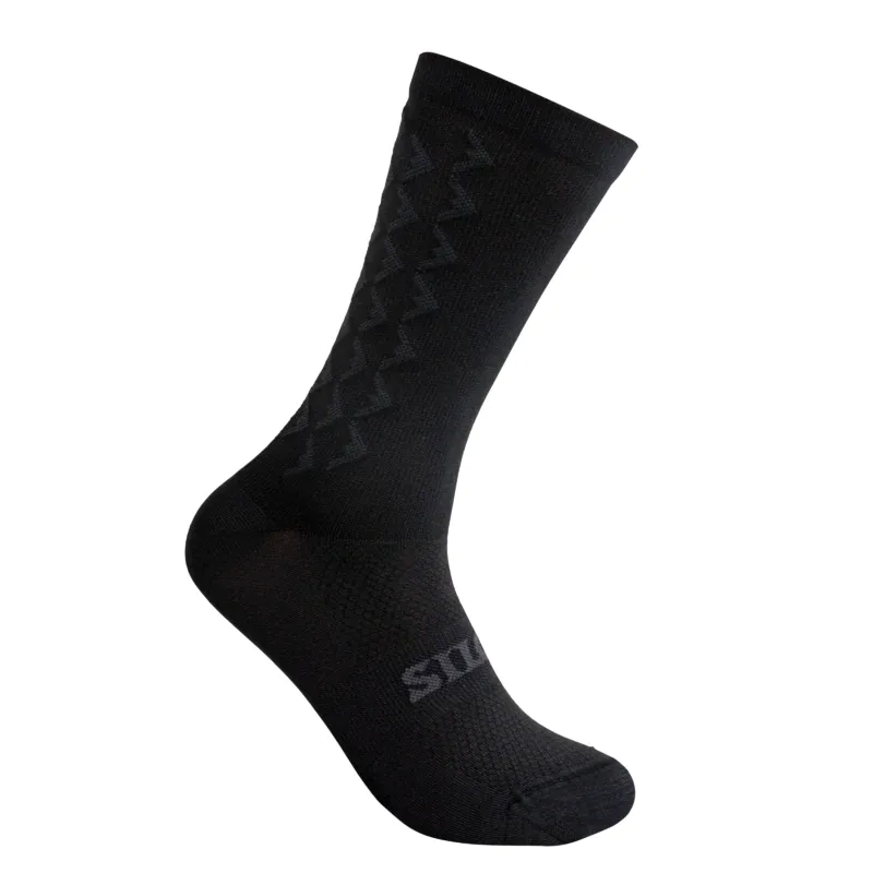Silca Aero Sock Tall in Black Logo-1