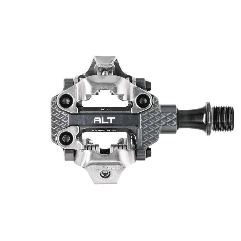 Wolf Tooth Components MK0 ALT XC Clipless Pedals Alloy 9/16 in Shadow Gray-1