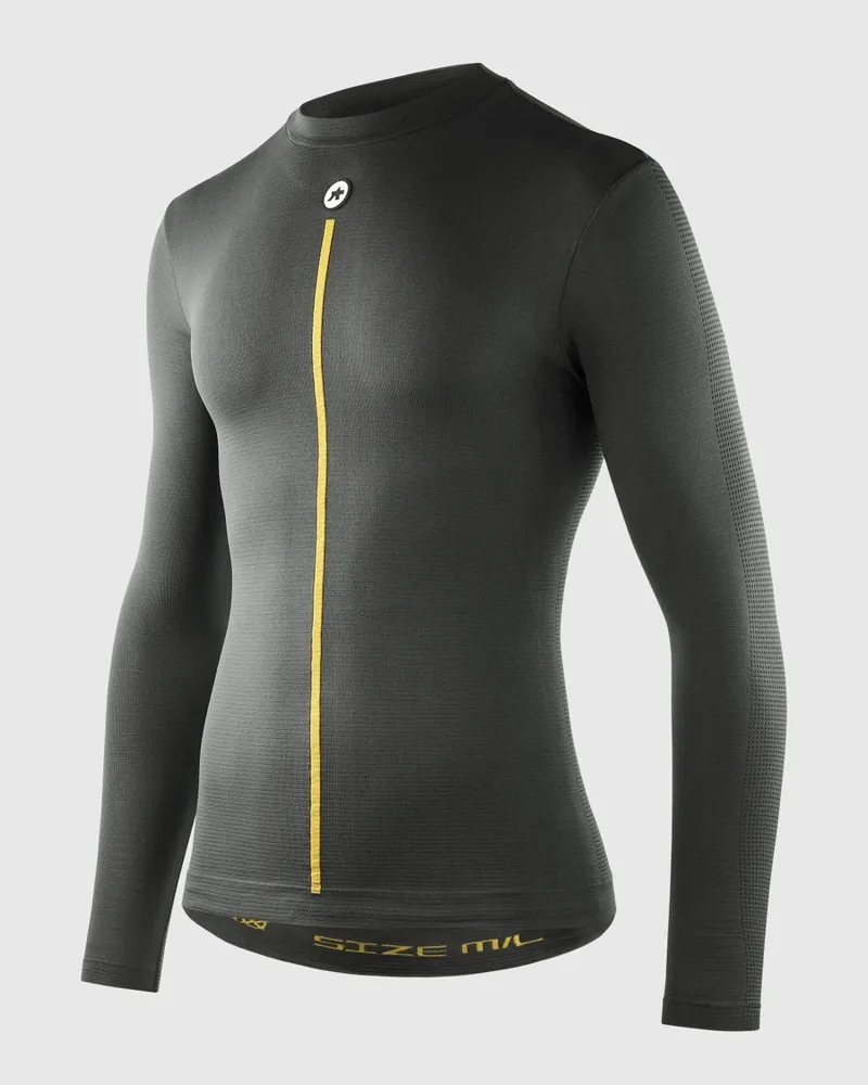 Assos Spring Fall LS Skin Layer P1 in Anthracite Grey-3