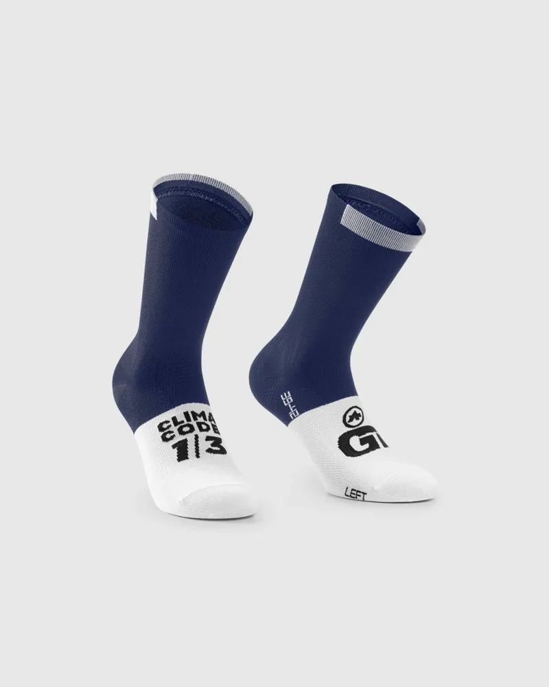 Assos GT Socks C2: Genesi Blue