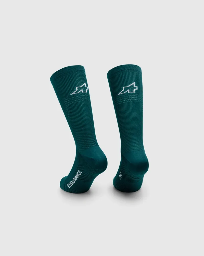 Assos Endurance Socks S11 in Foundation Green-1
