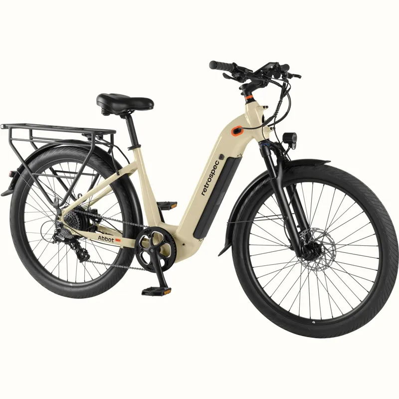 Retrospec Abbot Rev Step Through E-Bike 48V/500W: Oat