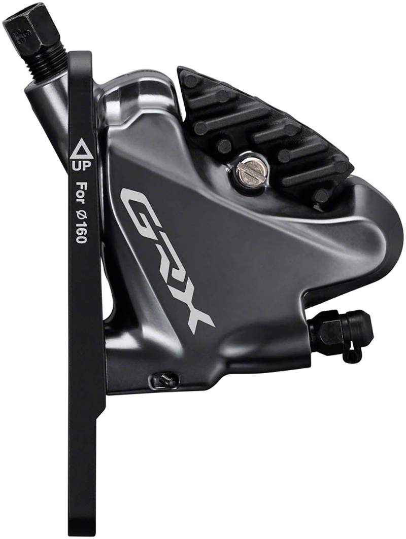 Shimano GRX ST-RX810-LA/BR-RX810 Disc Brake/Lever/Seatpost Remote - Front Hydraulic Flat Mount Resin Pads Black-2