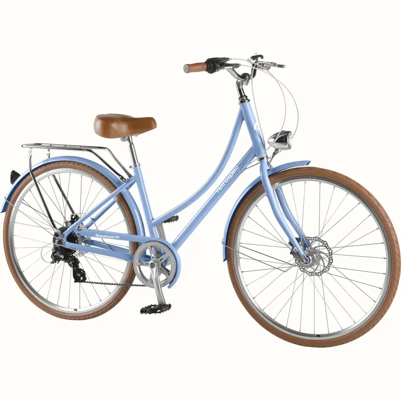Retrospec Beaumont Plus City Step Trough 8-Speed: Bluebell - Size 42cm-1