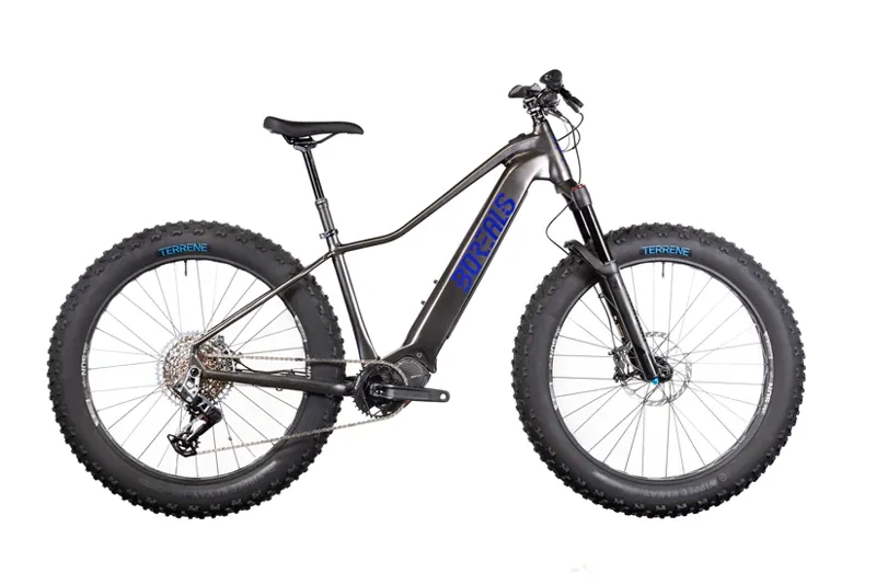 Borealis Keystone eFat Bike 2023 Gray / Blue 27.5 Mule