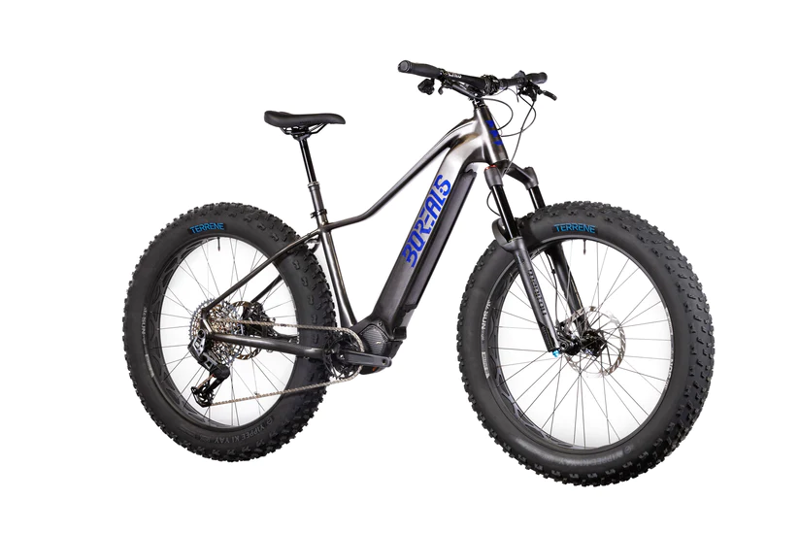 Borealis Keystone eFat Bike 2023 Gray / Blue 27.5 Mule-2