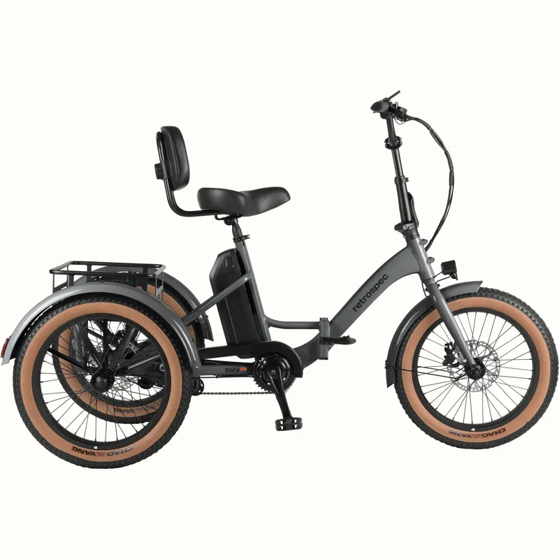 Retrospec Boca Rev Electric Tricycle 48V/500: Matte Graphite-1