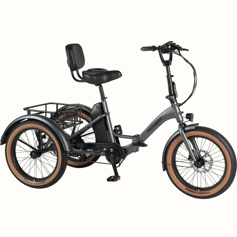 Retrospec Boca Rev Electric Tricycle 48V/500: Matte Graphite