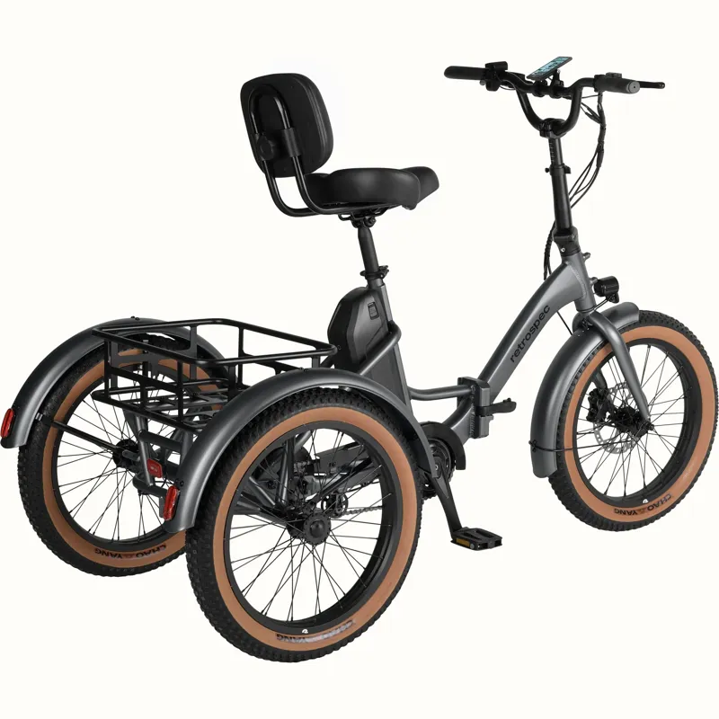 Retrospec Boca Rev Electric Tricycle 48V/500: Matte Graphite-2