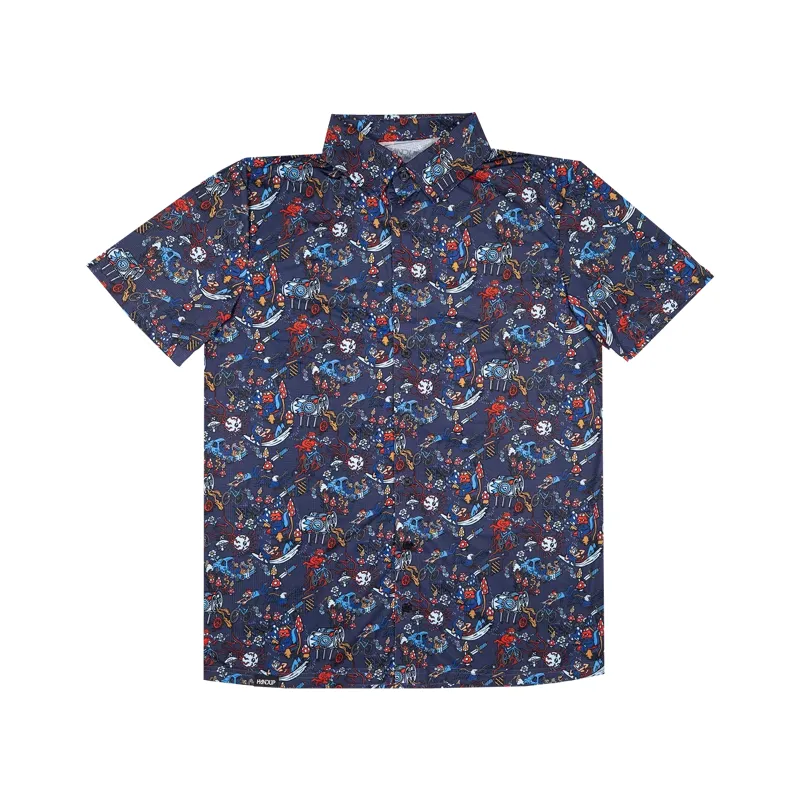 Handup FlexGRID Button Up Shirt in Pabst Tailgate Terrors