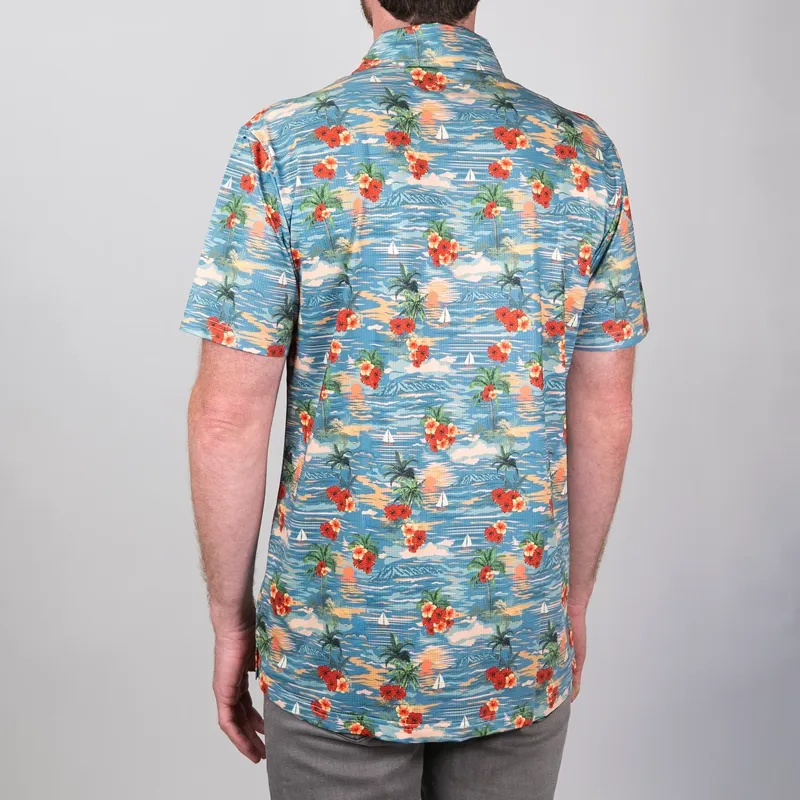 Handup FlexGRID Button Up Shirt in Sunburn Shred-3