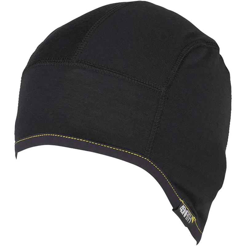 45NRTH Stavanger Lightweight Wool Helmet Liner Hat in Black