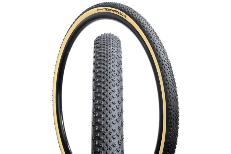Continental Terra Speed Tire - 700 X 35 Tubeless Black/Cream BlackChili ProTection 