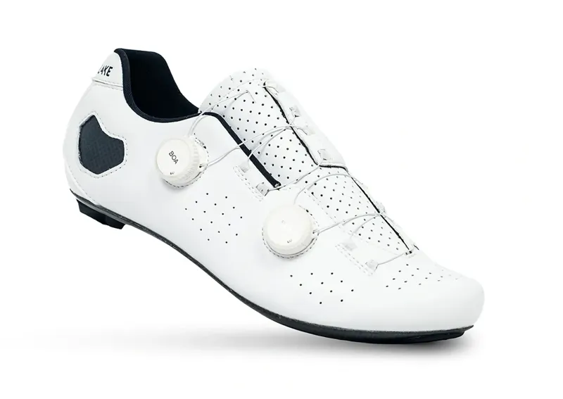 Lake Cycling CX333-X Wide Cycling Shoe Microfiber in White/White-1