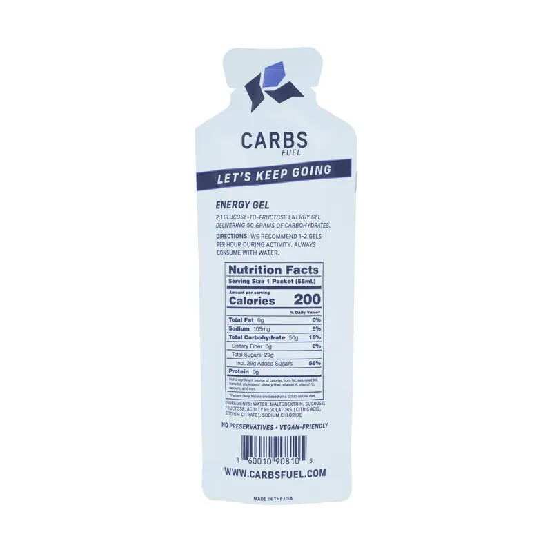 Carbs Fuel Original 50g Energy Gel-1