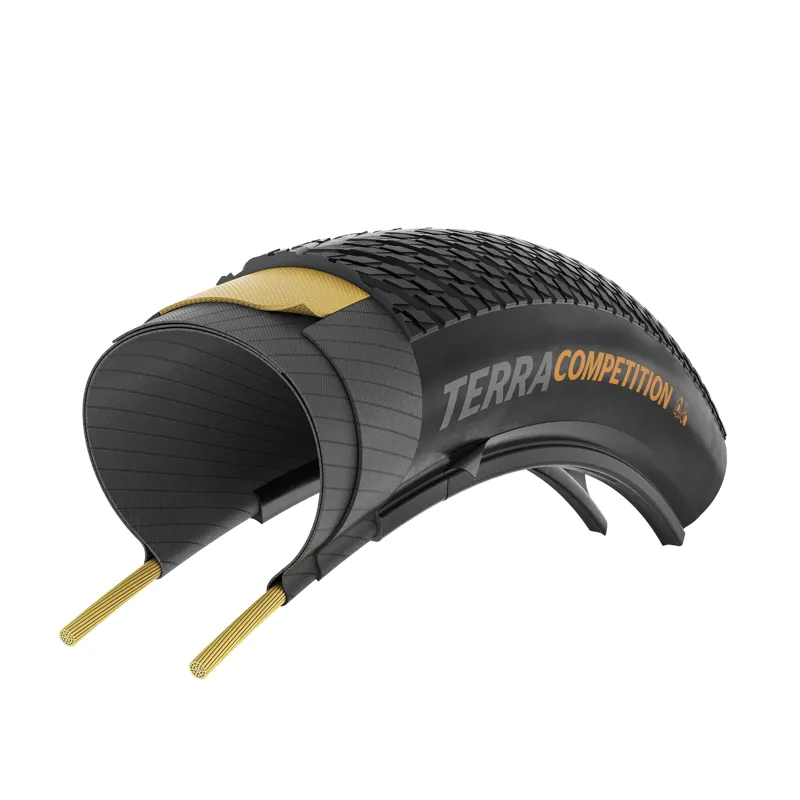 Continental Terra Competition Tire 700x45 in Black/Transparent-3