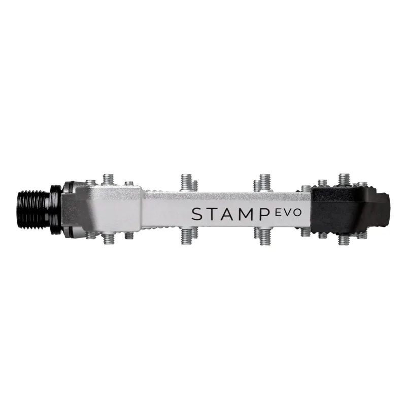 Crank Brothers Stamp EVO Alloy Flat Pedals in Silver-3